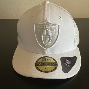 NWT.  Raiders hat, white